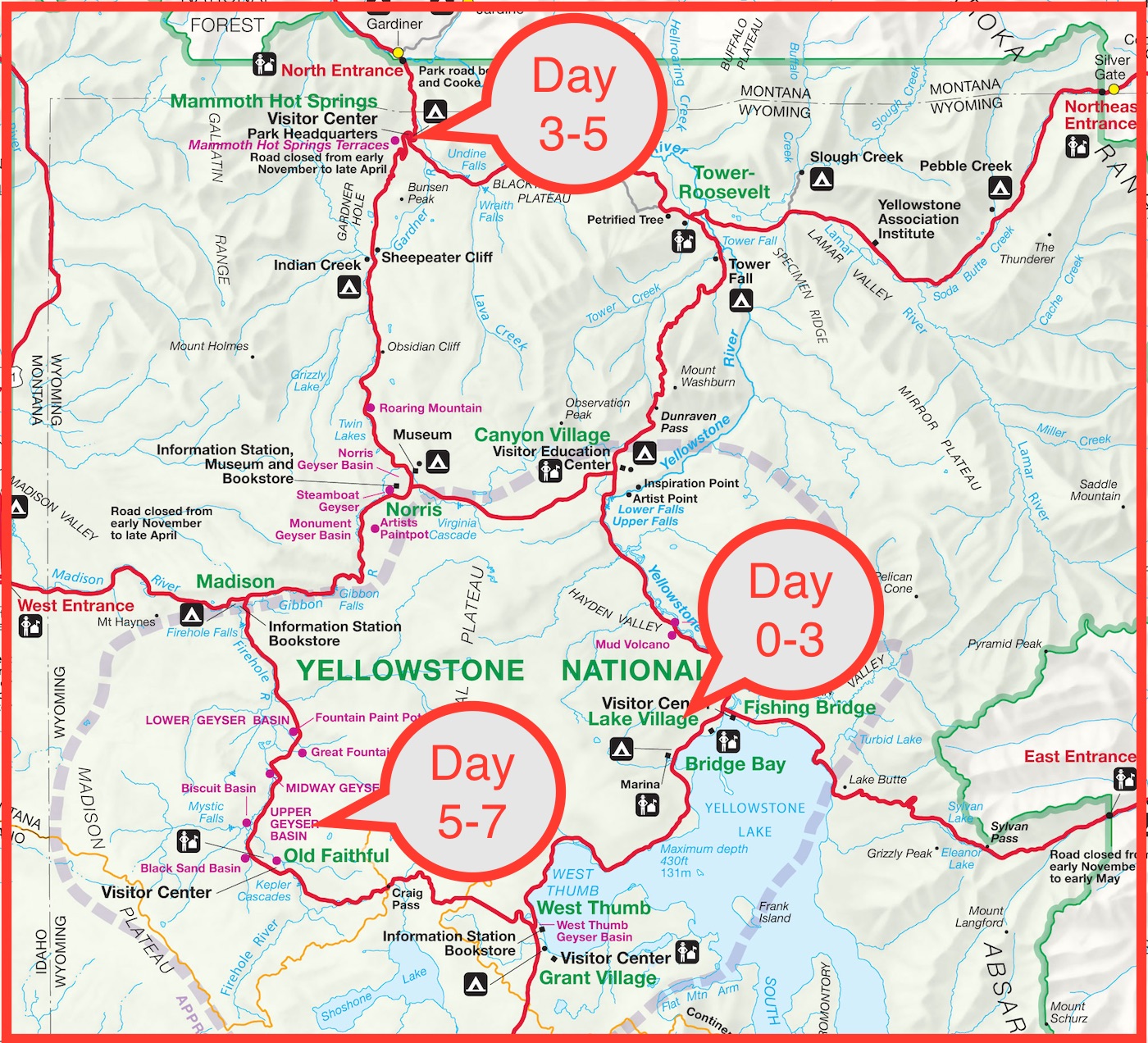 Plan · Yellowstone National Park